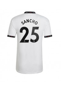 Fotbalové Dres Manchester United Jadon Sancho #25 Venkovní Oblečení 2022-23 Krátký Rukáv